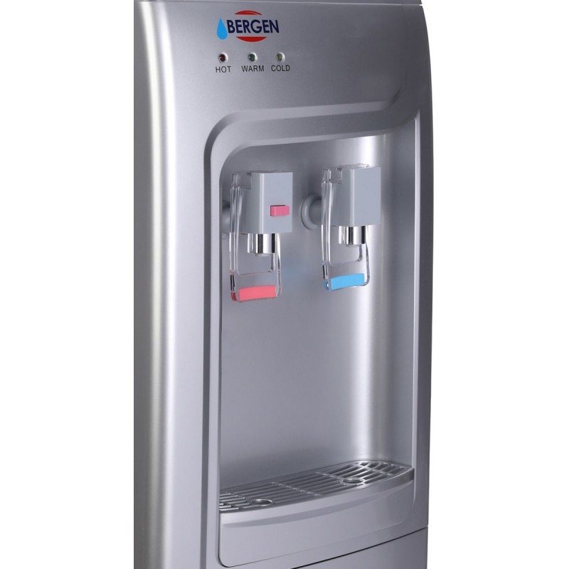 مبرد مياه بيرجن 2 حنفية تحميل علوي ، فضي-BY90SILVER مبرد مياه بيرجن 2 حنفية تحميل علوي ، فضي-BY90SILVER