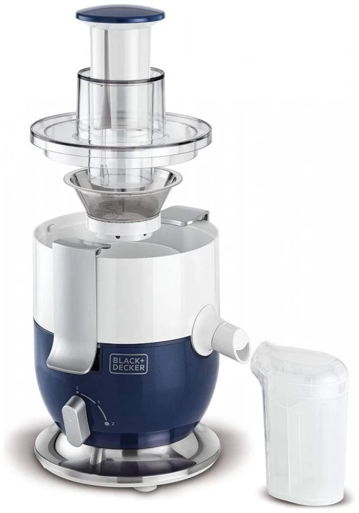 Juice Extractor - Black+Decker - White/Blue - JE350 Black+Decker - Juice Extractor - White/Blue - JE350 - Image 1