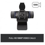 ⁦كاميرا ويب Logitech C920S HD Pro مع مصراع للخصوصية - مكالمات فيديو عريضة وتسجيل ، كاميرا دفق 1080 بكسل⁩ - الصورة ⁦3⁩
