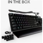 ⁦Logitech Mechanical Gaming Keyboard with Palm Rest, Carbon - G513⁩ - الصورة ⁦2⁩