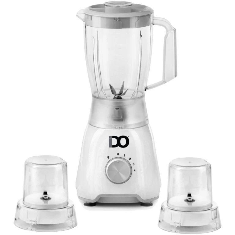 أي دو  خلاط + 2 مطحنة 600 واط مع وظيفة النبض، أبيض - BLGR600-WH