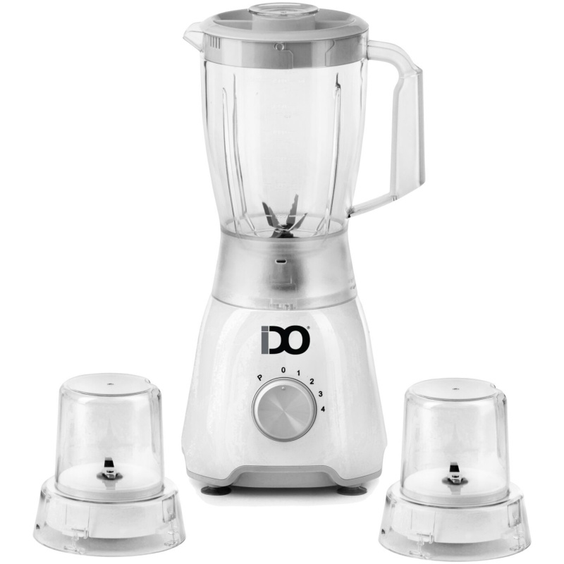 IDO Blender+ 2 grinder 600 W with Pulse Function, White - BLGR600-WH