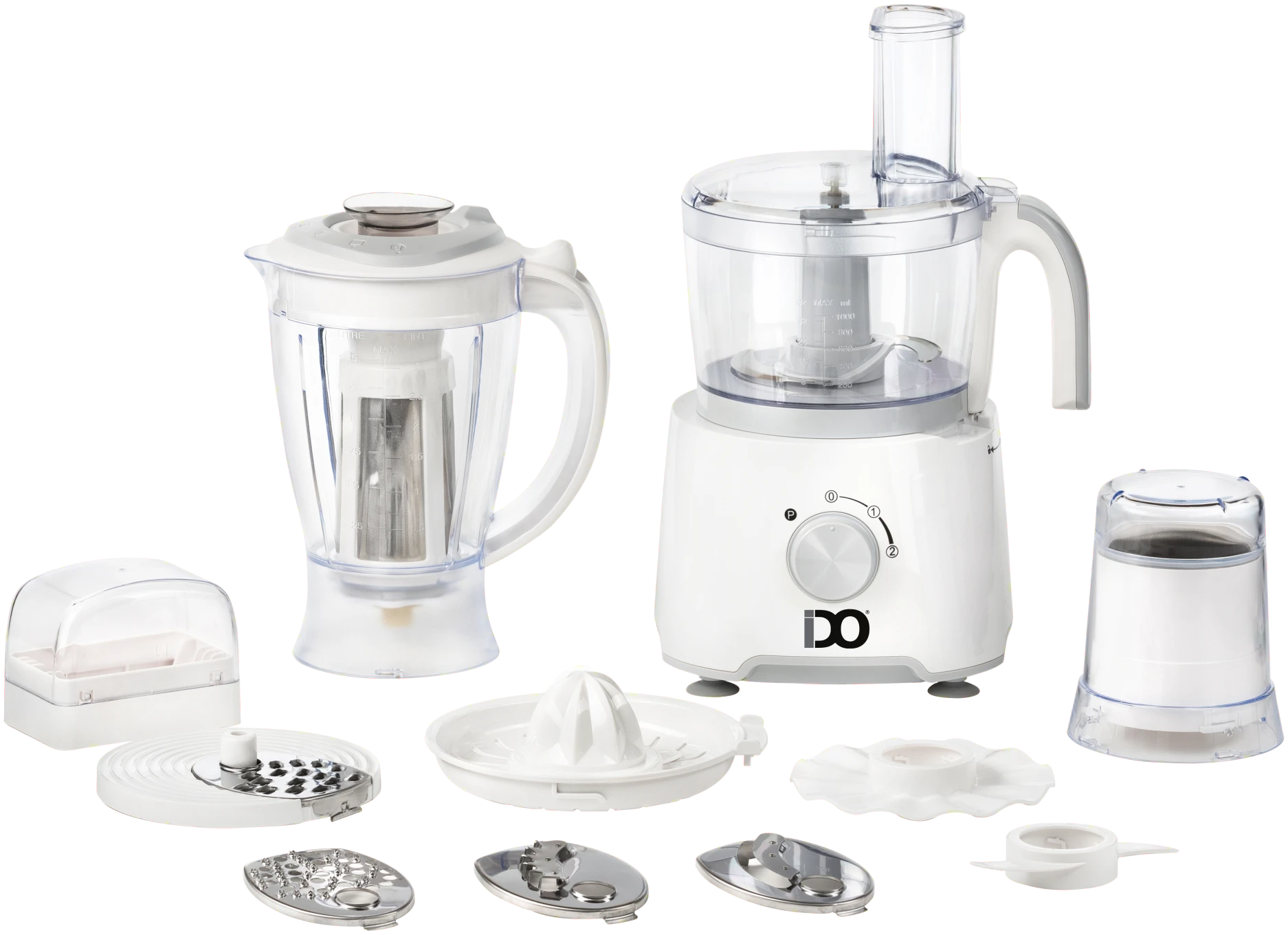 IDO Food Processor 1000 W 25 Functions – White IDO Food Processor 1000 W 25 Functions – White