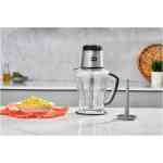 IDO Vegetables & Meat Chopper 800 W with 2 Speeds, Black - CH800-BK
