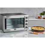 IDO Double Glass Toaster Oven 50 Liters, Silver - TO50DG-SV