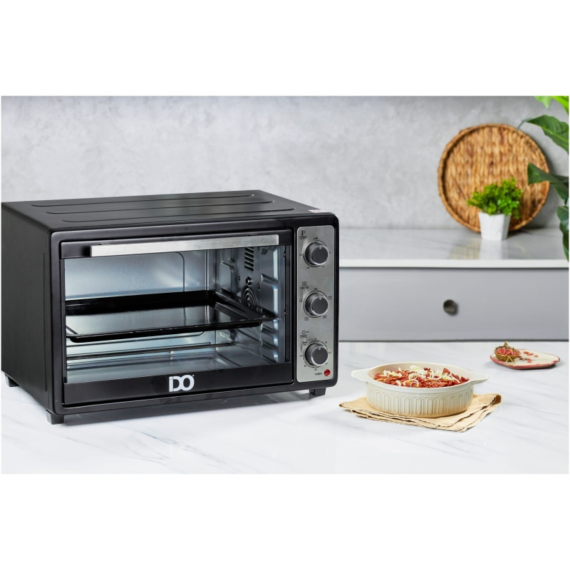 IDO Single Glass Toaster Oven 45 Liters, Black - TO45SG-BK