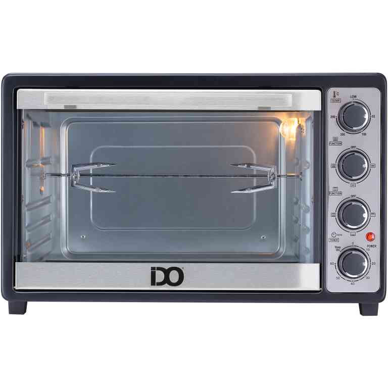 IDO Single Glass Toaster Oven 50 Liters, Black - TO50SG-BK