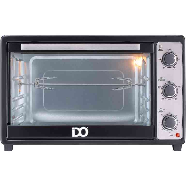 IDO Single Glass Toaster Oven 45 Liters, Black - TO45SG-BK
