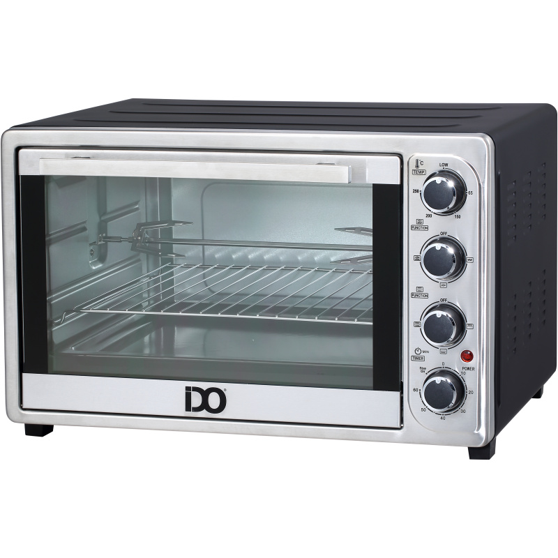 IDO Double Glass Toaster Oven 50 Liters, Silver - TO50DG-SV
