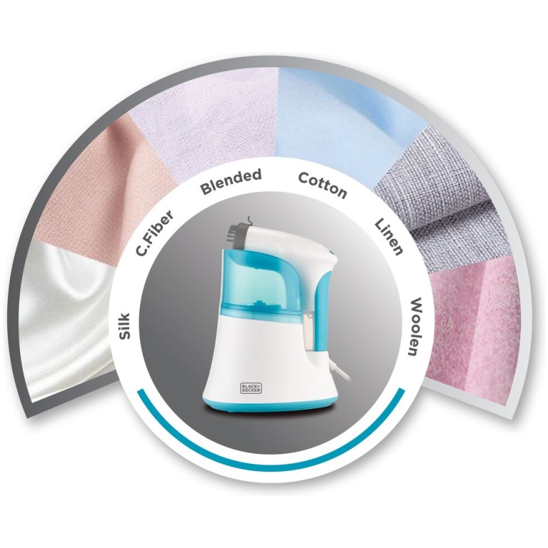 Black+Decker Hand Garment Steamer 1200W - PGST120