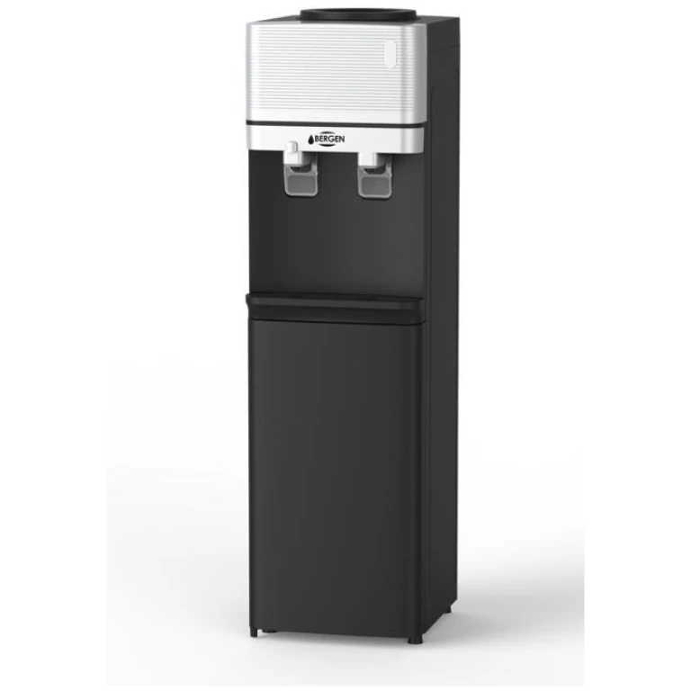 Bergen 2 Nozzles Top Loading Water Dispenser - BY 555 Black /Silver
