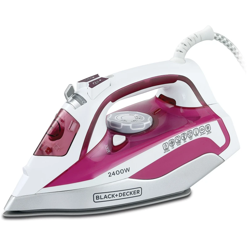 Black+Decker Ceramic Steam Iron 2400W Blue – X2400