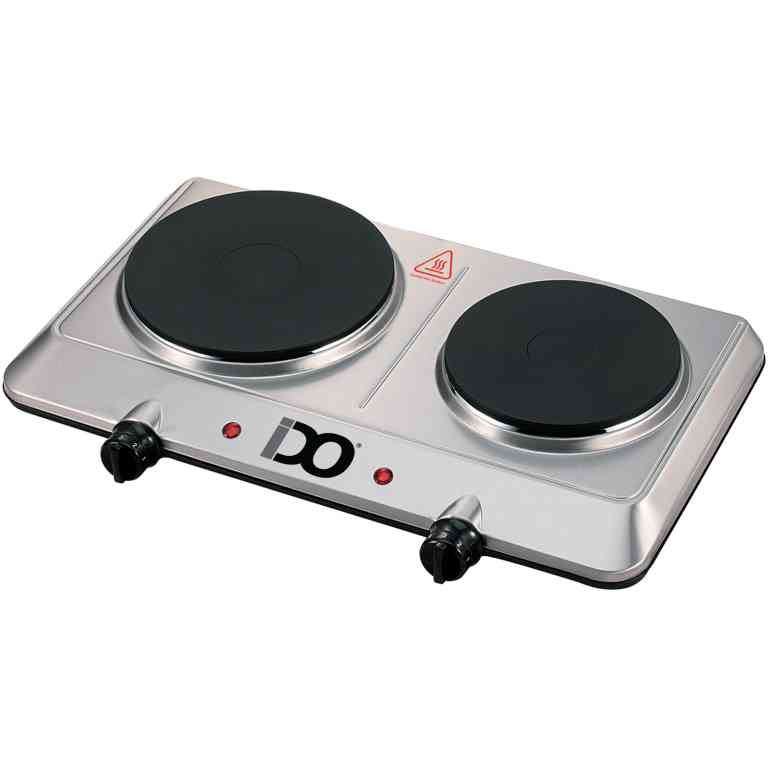 IDO Hot Plate 2 Eye 1500 W Silver – HP1E1500-SV