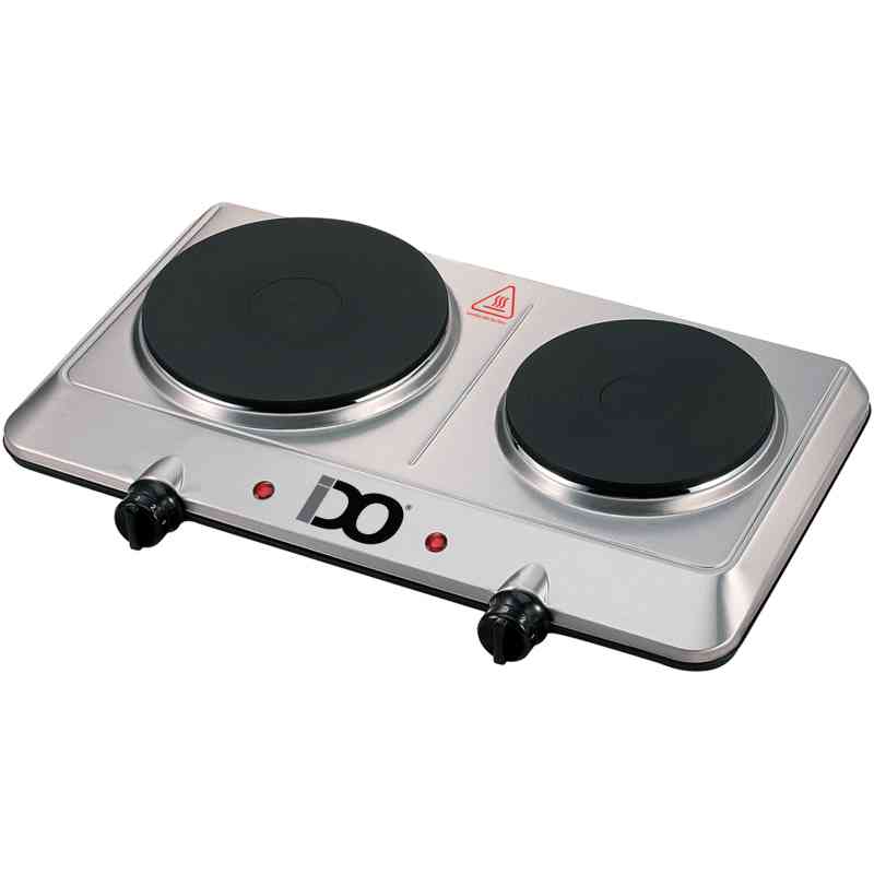 IDO Hot Plate 2 Eye 1500 W Silver – HP1E1500-SV