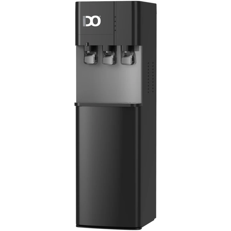 IDO 3 Nozzles Top Loading Water Dispenser with Fridge, Black, Energy Saving – WD201FC-BK