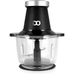 IDO Glass Vegetables & Meat Chopper 400 W, 2 Speeds, Black – CH400-BK