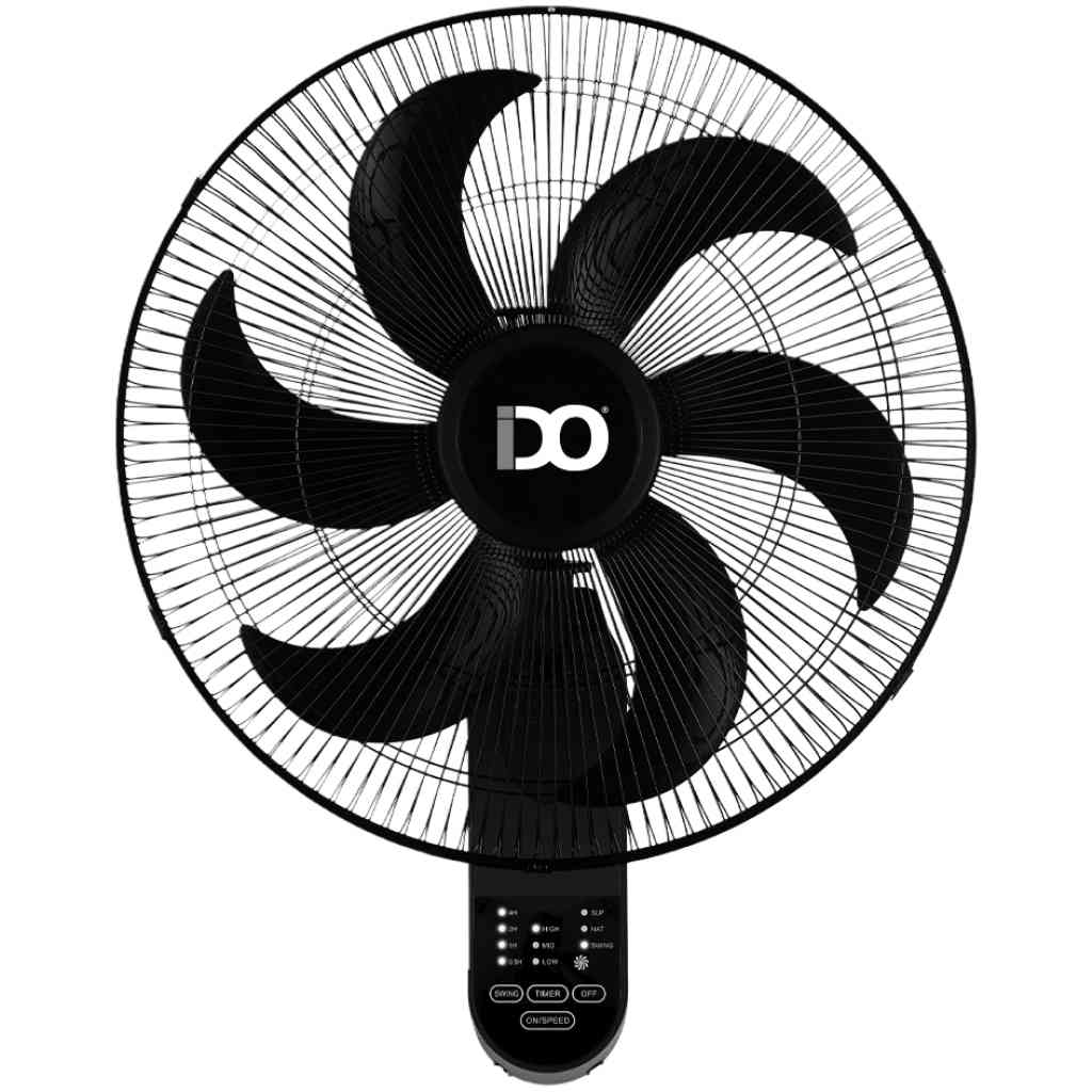 iDO wall fan with remote control 6 blades 3 speeds