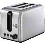 Black+Decker -Stainless Steel 2-Slice Toaster- 1050-Watt- ET244 - Image 2