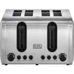 Black+Decker -Stainless Steel 4-Slice Toaster- 2100-Watt- ET444