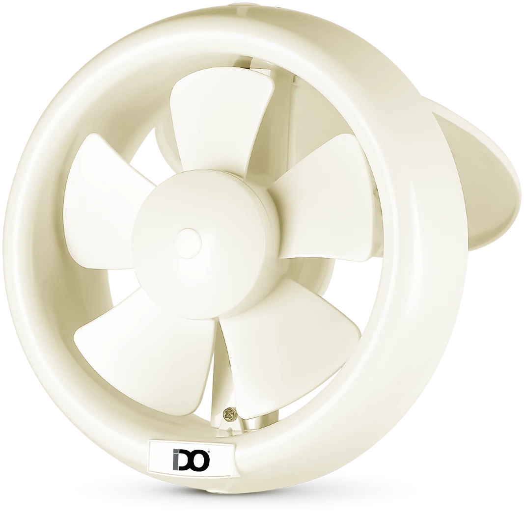 Pic-off-white IDO Glass Exhaust Ventilation - 20 cm– GVF20-OWH - Image 1